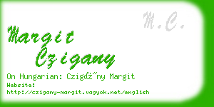 margit czigany business card